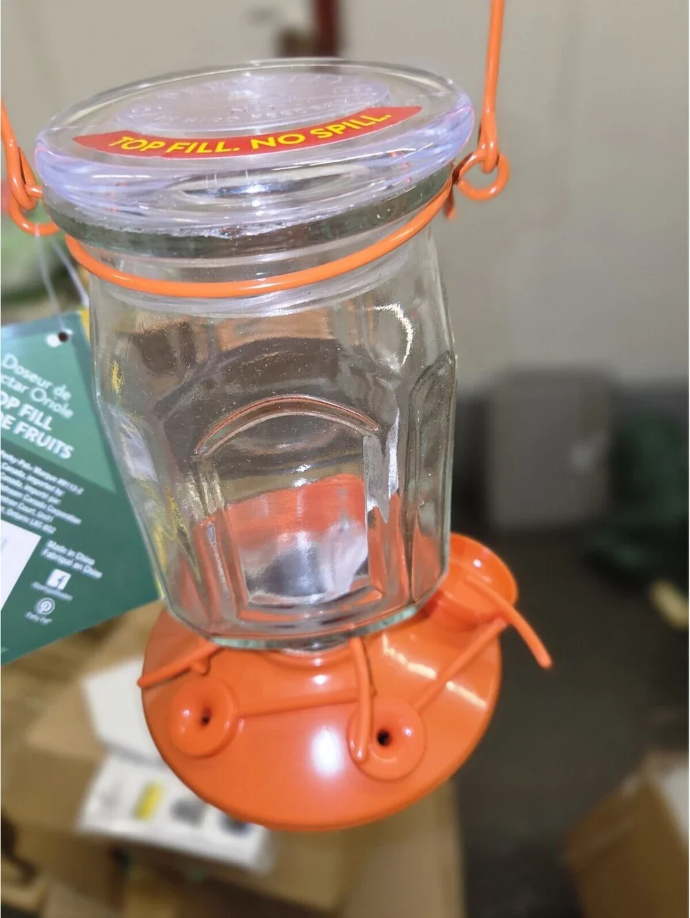 Oriole nectar feeder